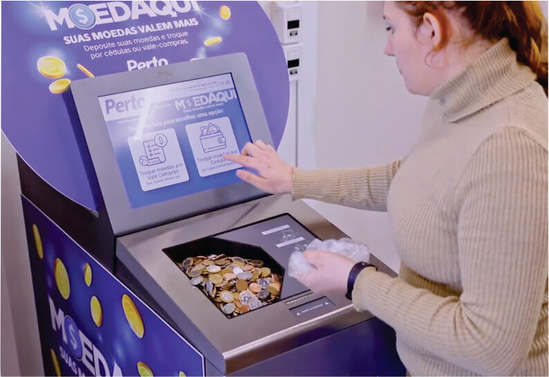Contagem manual de moedas? Nunca mais