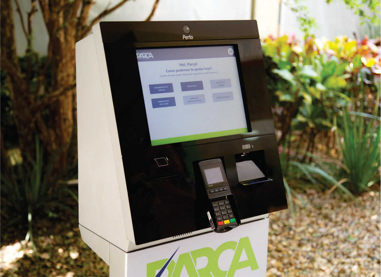 Totem de Autoatendimento TCP-1000 contribui para solução inovadora da Parça Serviços Financeiros